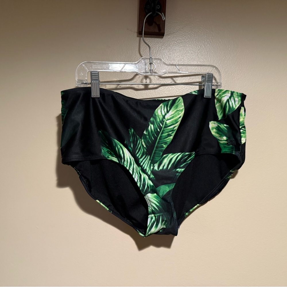 Albion Bikini Bottom leaf print